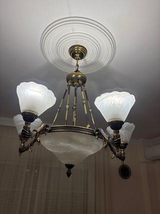 Lampara techo bronce