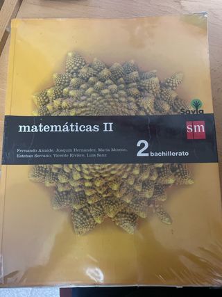 Matemáticas II. 2 Bachillerato. Savia