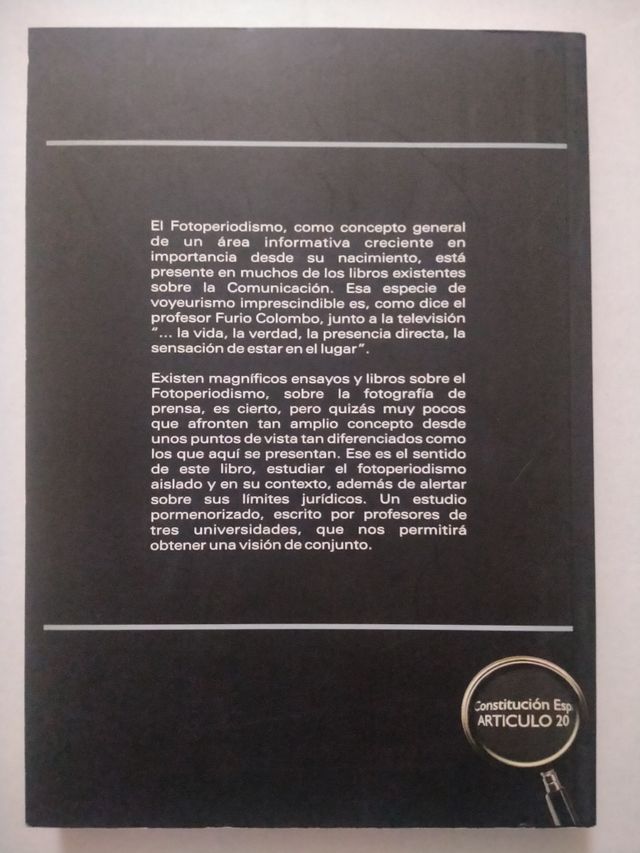 FOTOPERIODISMO Y EDICIÓN. COMUNICACIÓN AUDIOVISUAL