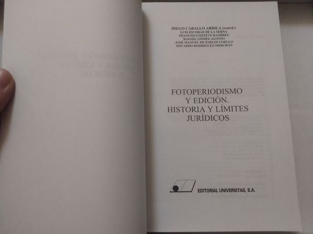 FOTOPERIODISMO Y EDICIÓN. COMUNICACIÓN AUDIOVISUAL