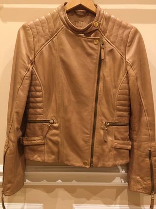 CAZADORA DE PIEL DE MASSIMO DUTTI