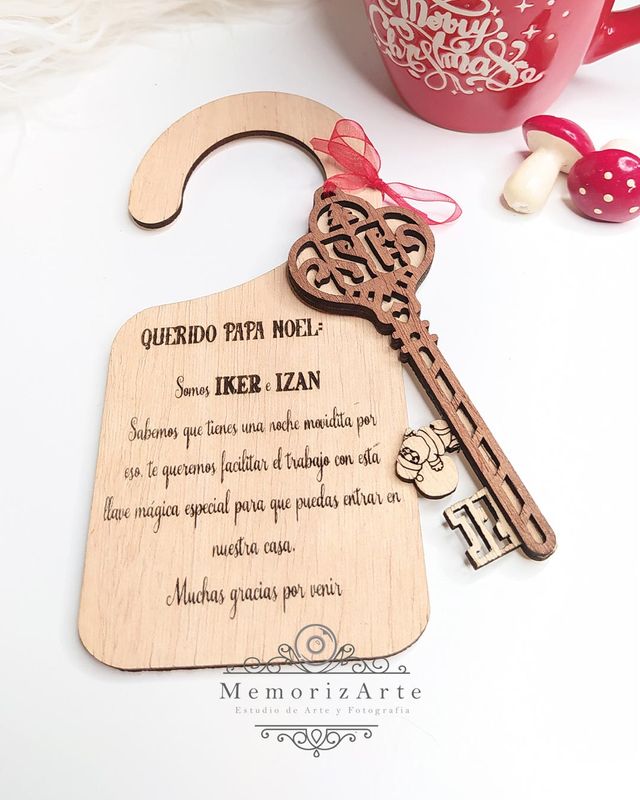 Navidad: Llaves cuelga puertas personalizadas