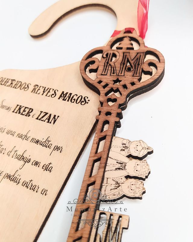 Navidad: Llaves cuelga puertas personalizadas