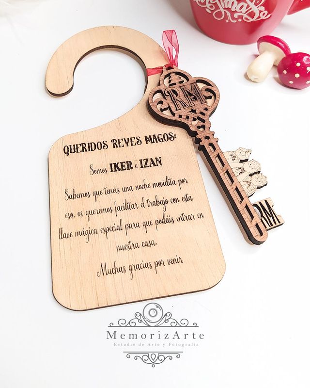 Navidad: Llaves cuelga puertas personalizadas