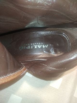 Botines Malipiu de piel. 38.