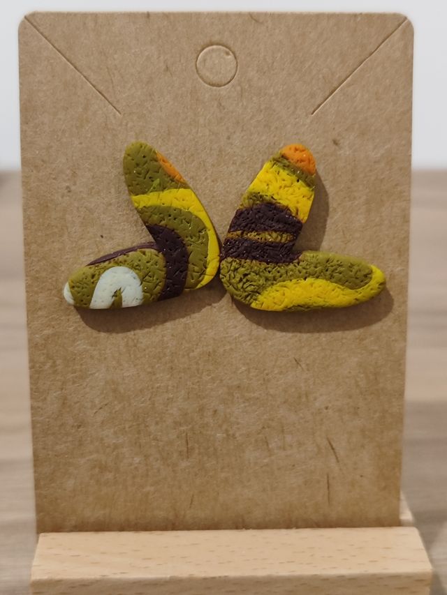 Pendientes multicolor hecho a mano