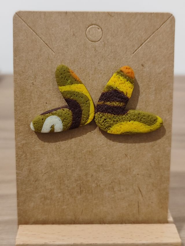 Pendientes multicolor hecho a mano