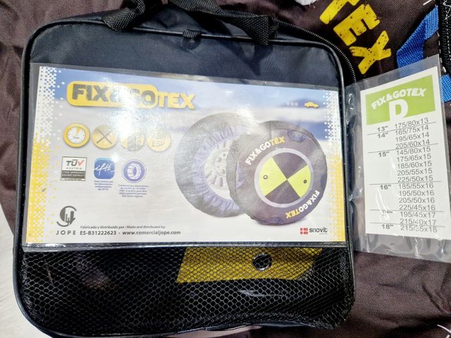 Cadenas textiles para nieve