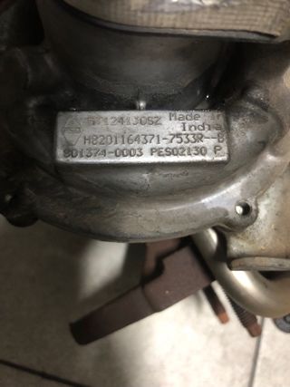 TURBO RENAULT 1.5 DCI K9K 2012