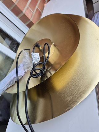 Lampara salon techo bronce