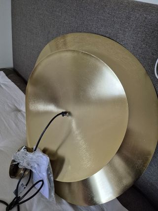 Lampara salon techo bronce