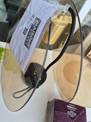 Lampara techo cristal templado