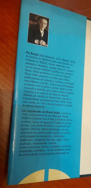 Baroja . Las inquietudes de Shanti Andía