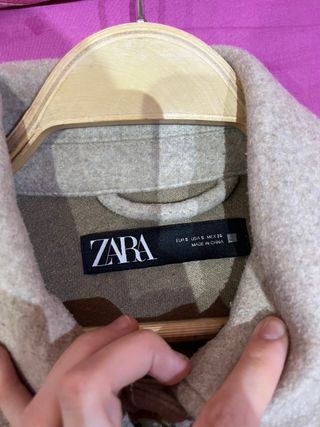 Abrigo beige Zara