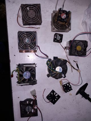 Lote ventiladores cpu varios tamaños