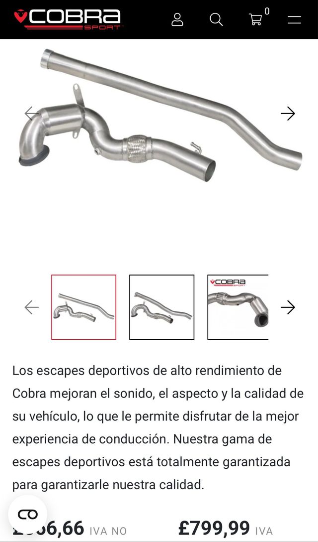 Downpipe golf 7r