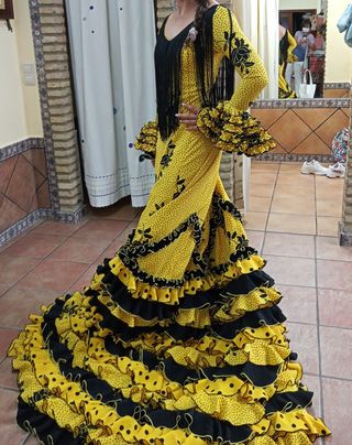 Traje flamenca gitana 