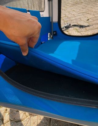 Carrello rimorchio trasporto cani da bicicletta 