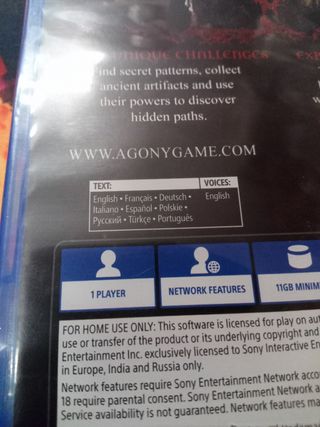 Agony PS4 Nuovo sigillato 