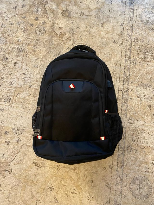 Mochila bolsa portatil unisex negro