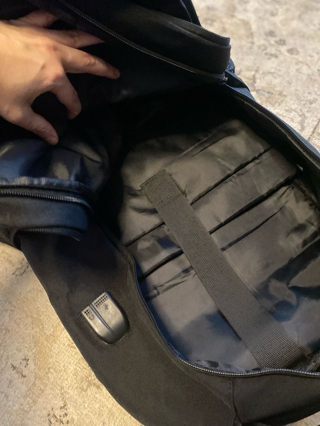 Mochila bolsa portatil unisex negro