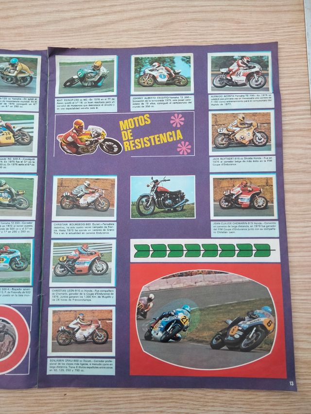 Album de cromos grand prix 1977