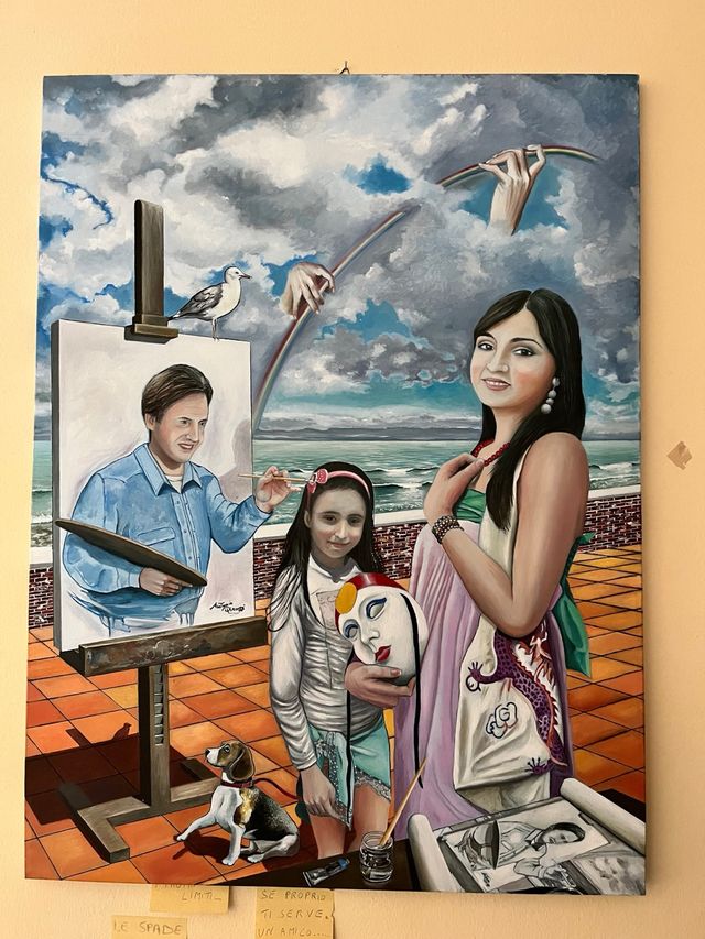 Antonio Pirozzi olio su tela