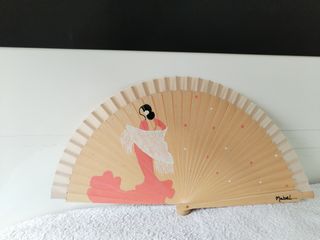 Abanico de flamenca. Pintado a mano