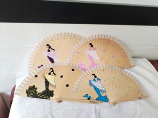 Abanico de flamenca. Pintado a mano