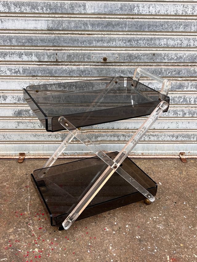 Carrito Camarera Metacrilato Años 80