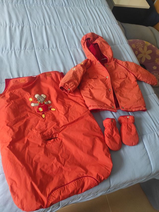 Pack bebé saco, abrigo,guantes