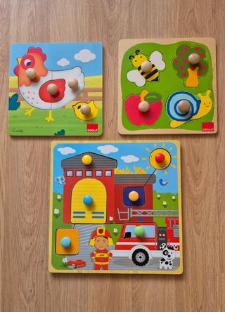 Lote puzzles madera