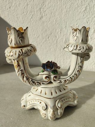 Set portacandele in ceramica