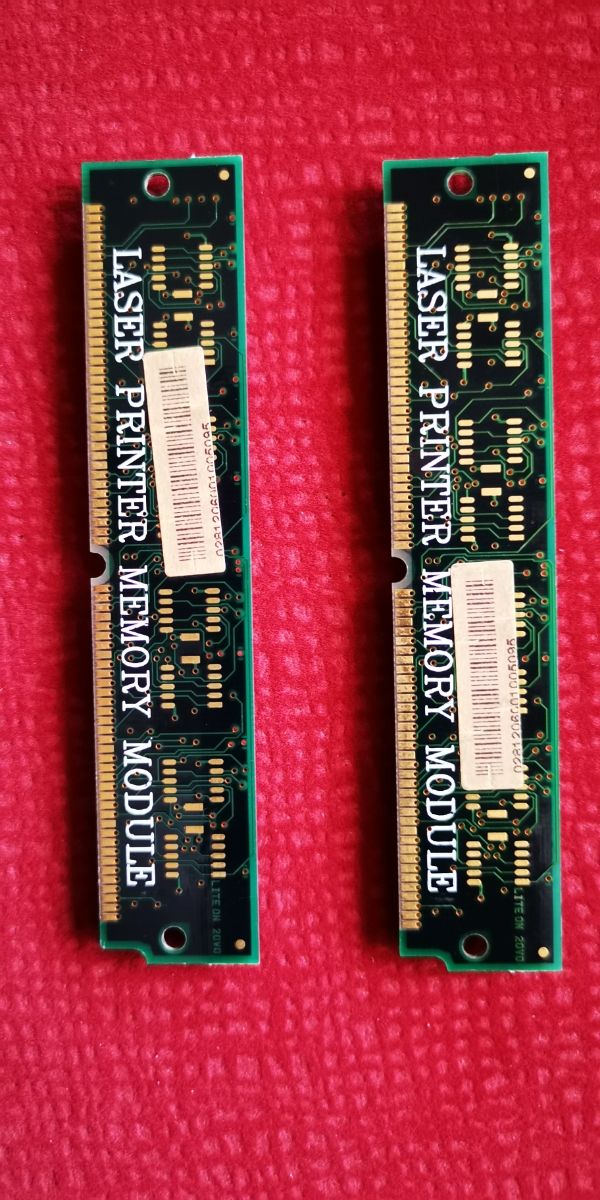 Memoria 64Mb 72 pins. Impresora laser.