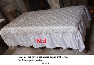 Colchas Finas para Camas de 90cm y 135cm de Ancho.