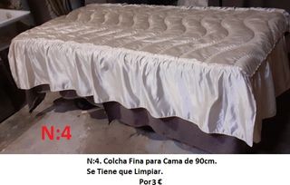 Colchas Finas para Camas de 90cm y 135cm de Ancho.
