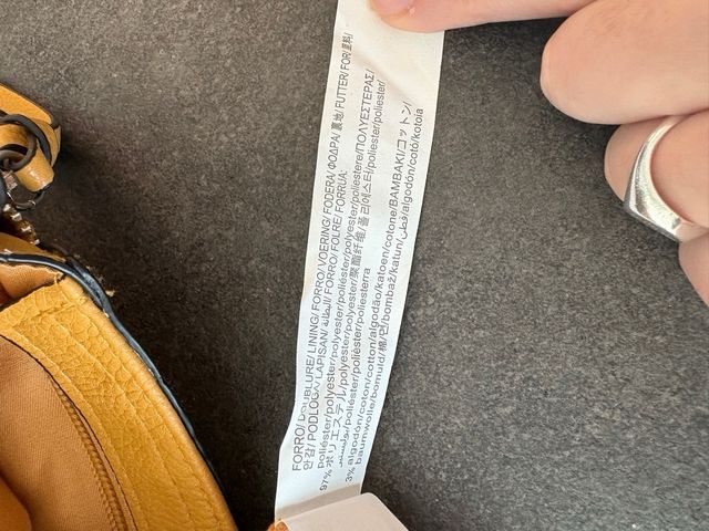 Zainetto color giallo senape