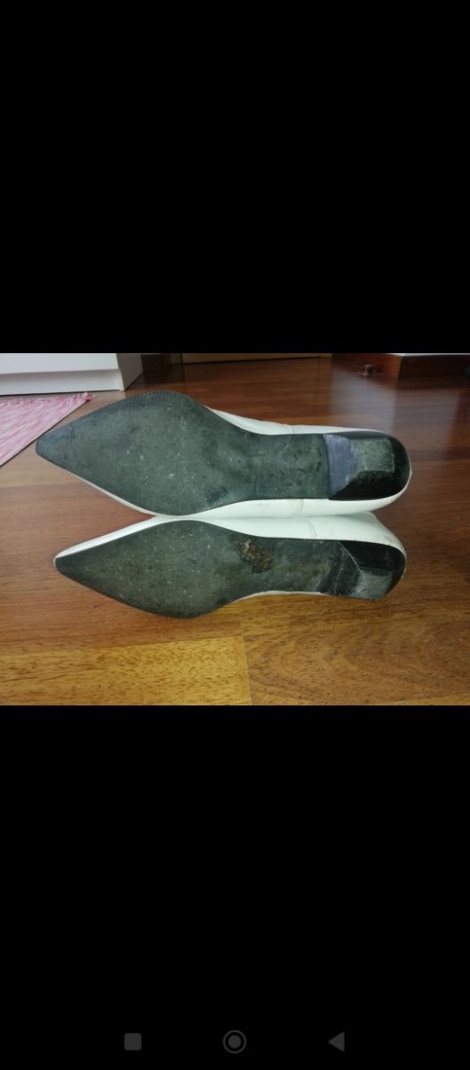 Botas de PIEL blanca Mustang