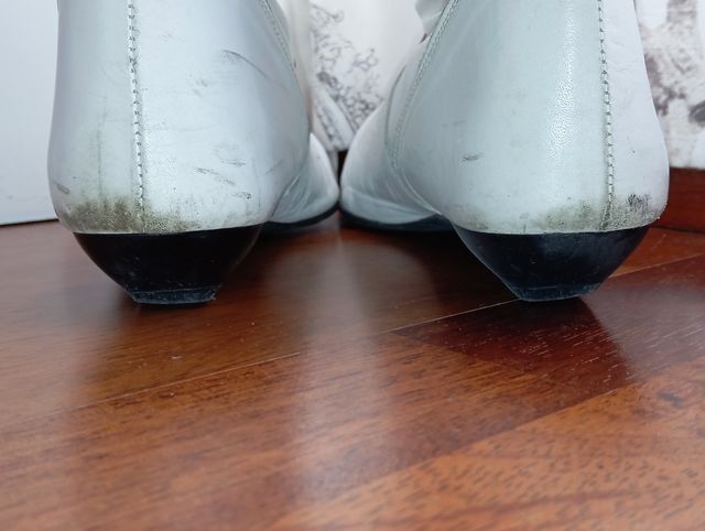 Botas de PIEL blanca Mustang