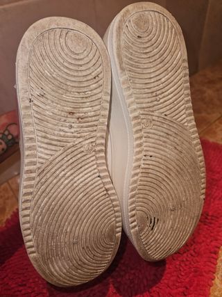 Zapatillas blancas plataforma 38 