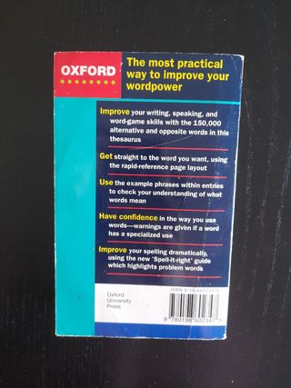 Thesaurus,Diccionario nglés- Español,