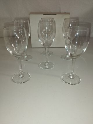 6 calici vino diamante 