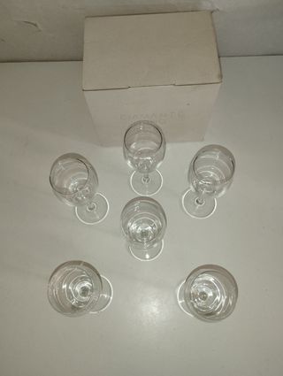 6 calici vino diamante 