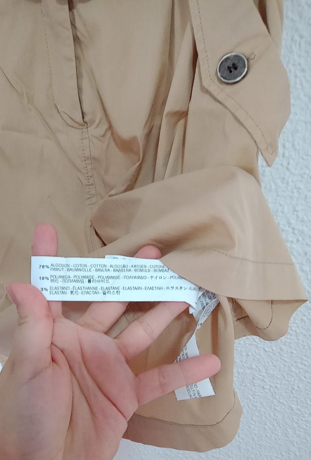 Falda beige zara Mujer talla M