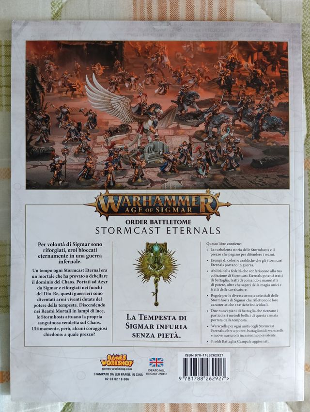 LOTTO MANUALE WARHAMMER AGE OF SIGMAR