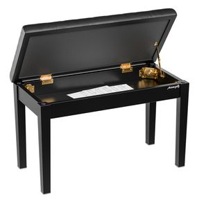 Banqueta Doble de Piano con Compartimento