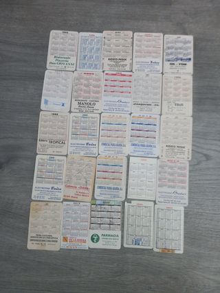 Calendario de bolsillo