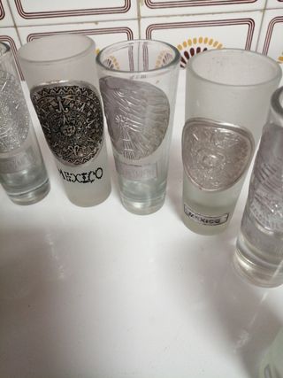 Vasos mexicanos tequila