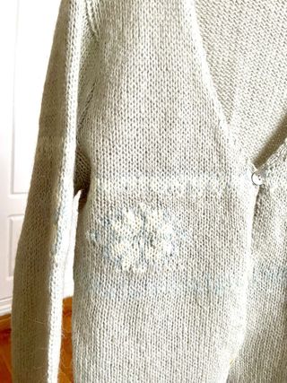 Cardigan Amichi bordada mohair vintage