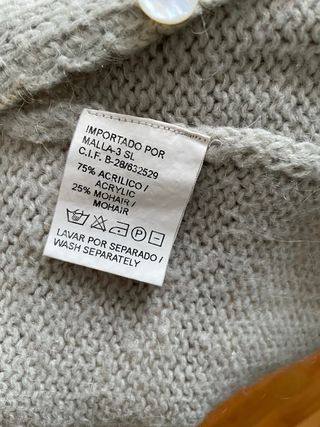 Cardigan Amichi bordada mohair vintage